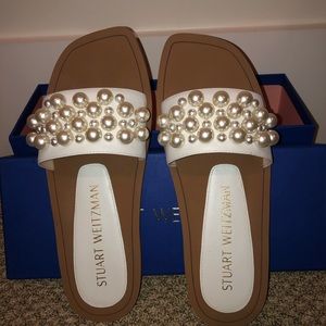 Gorgeous Goldie SW Studded Slides